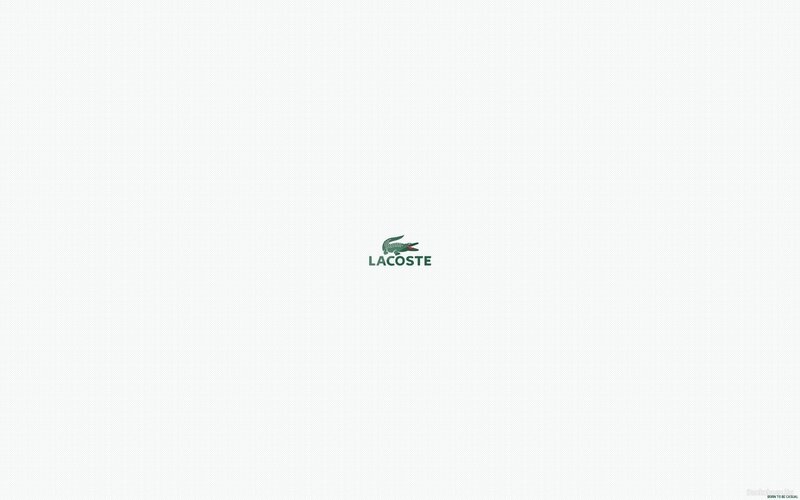 Lacoste logo on white background