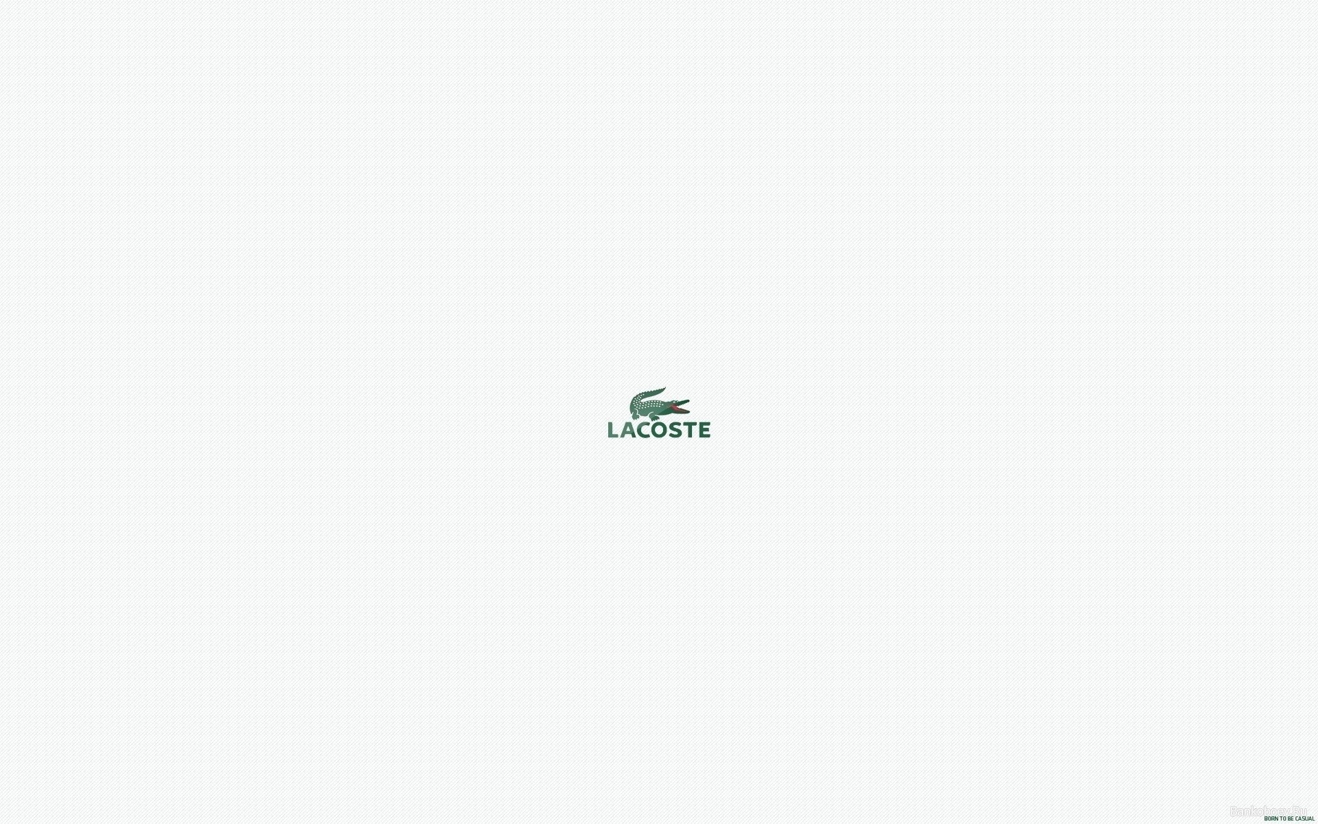 Lacoste logo on white background