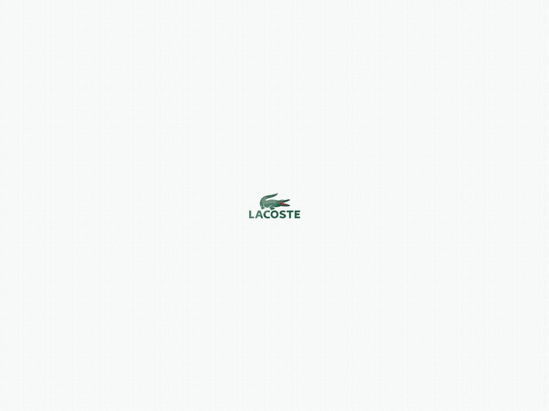 Lacoste logo on white