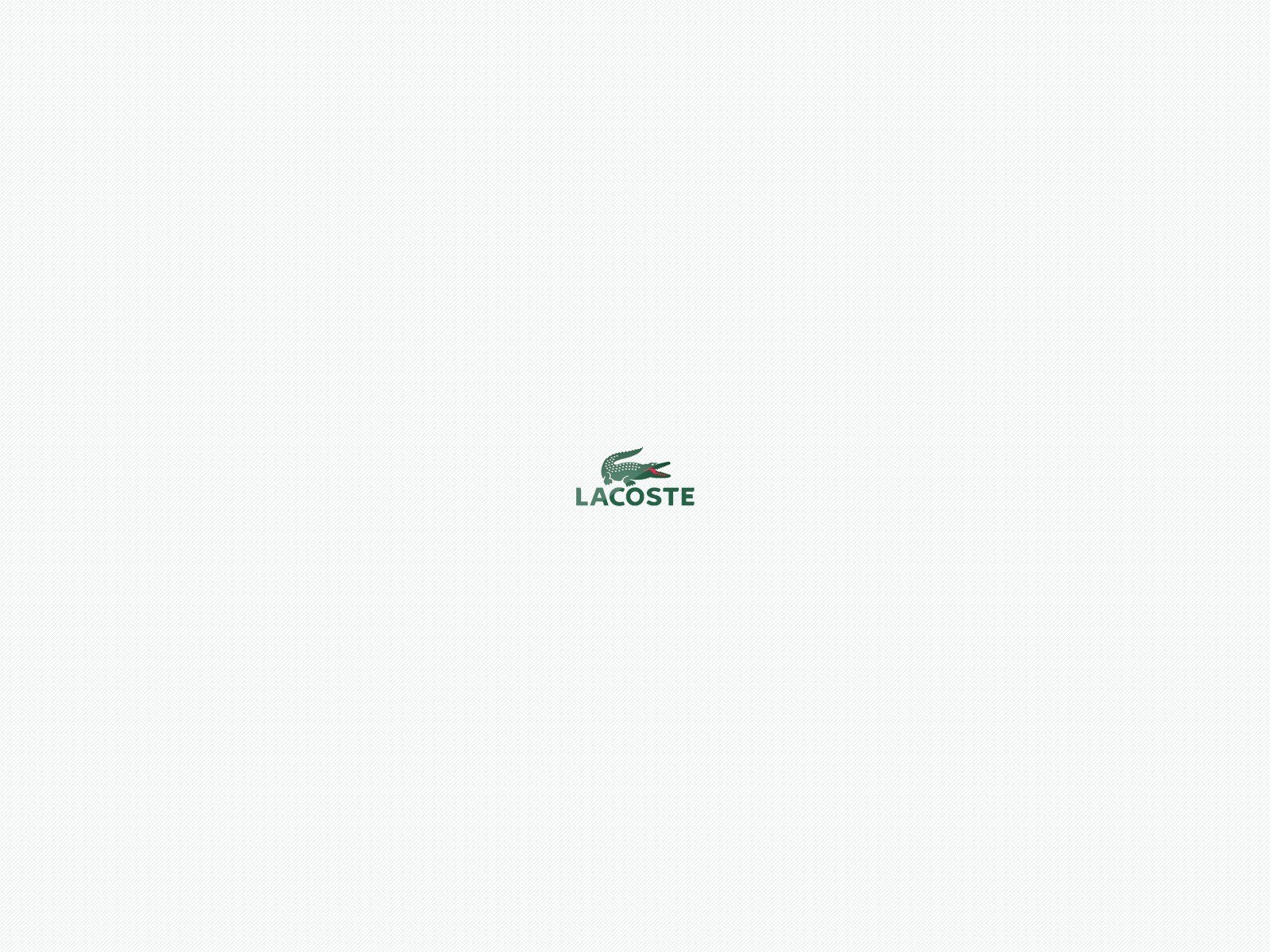 Lacoste logo on white