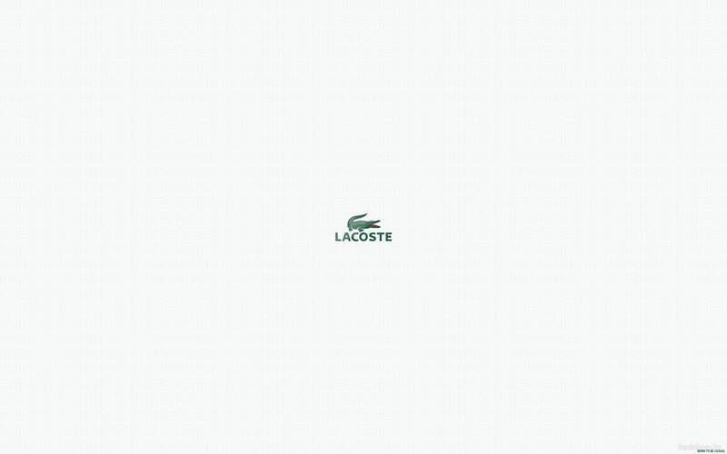 Lacoste Logo — White