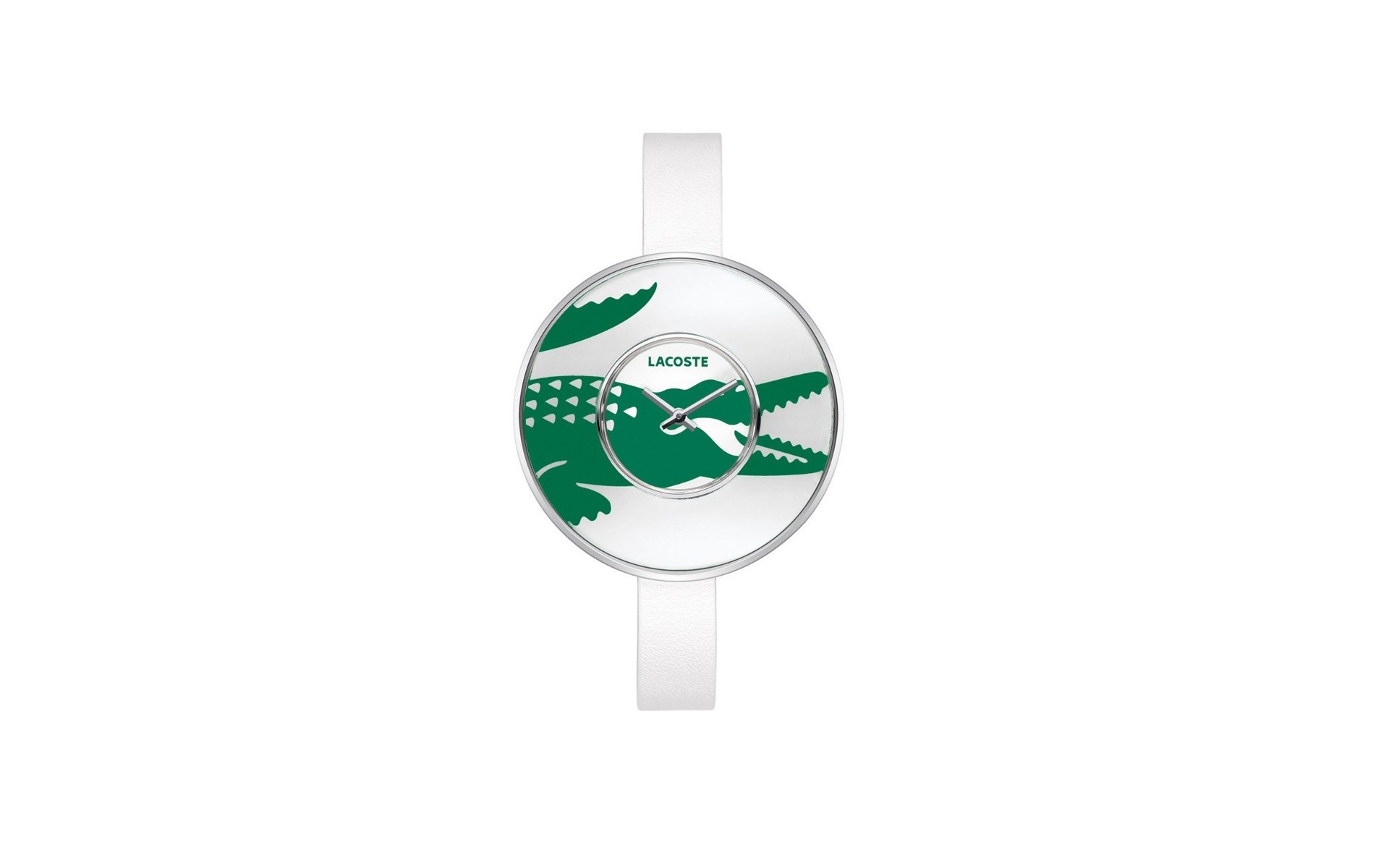 Lacoste watch with crocodile design