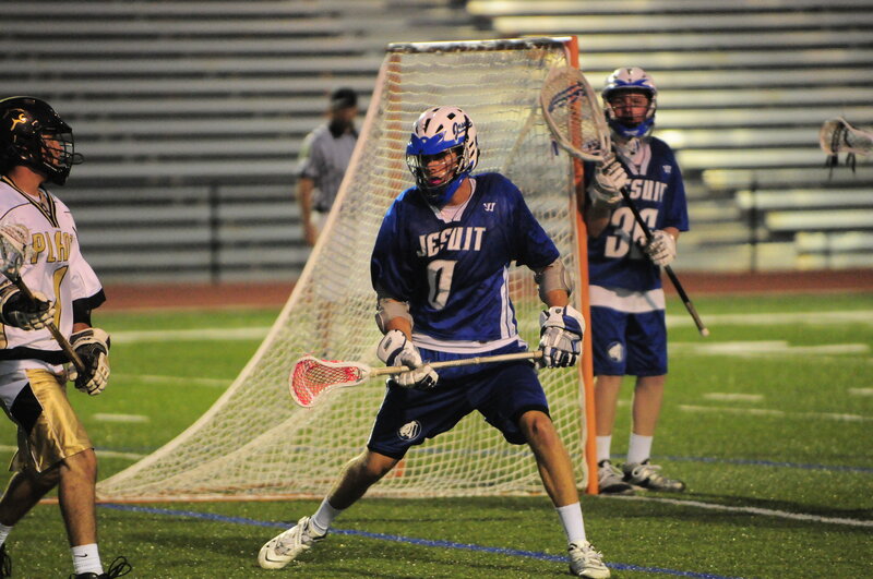Lacrosse game at night