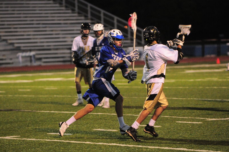 Lacrosse game at night