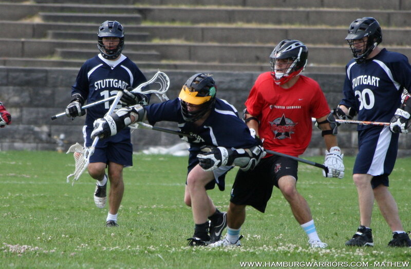 Lacrosse Players on Field — Green, Active, Afternoon