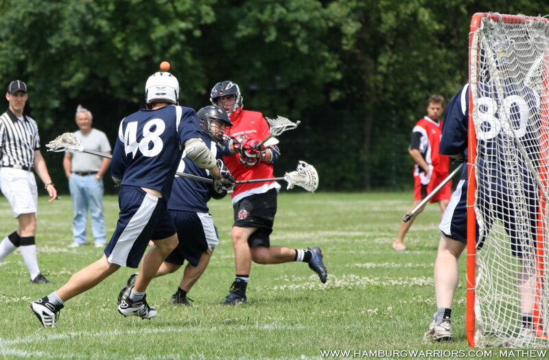 Lacrosse Players on Field — Green, Active