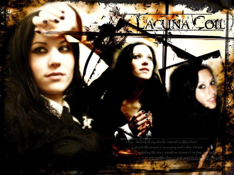 Lacuna Coil band collage
