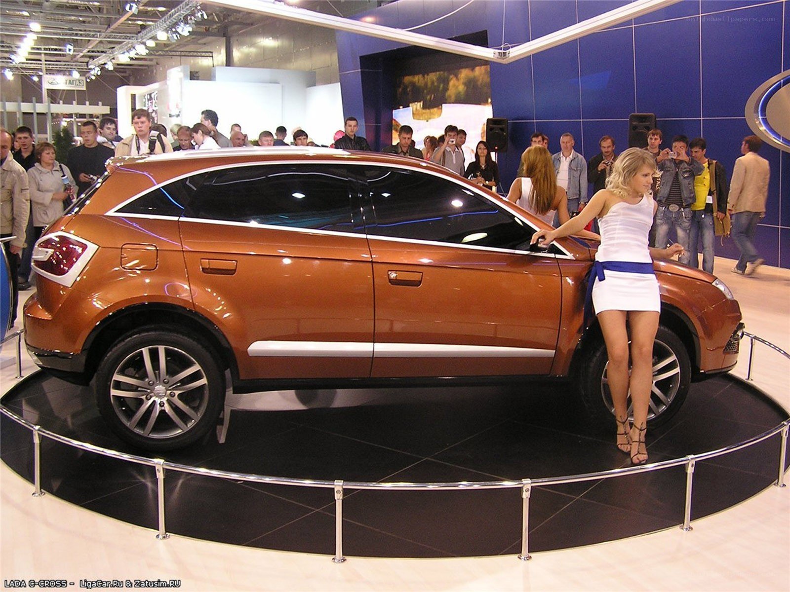Lada C-Cross car show display