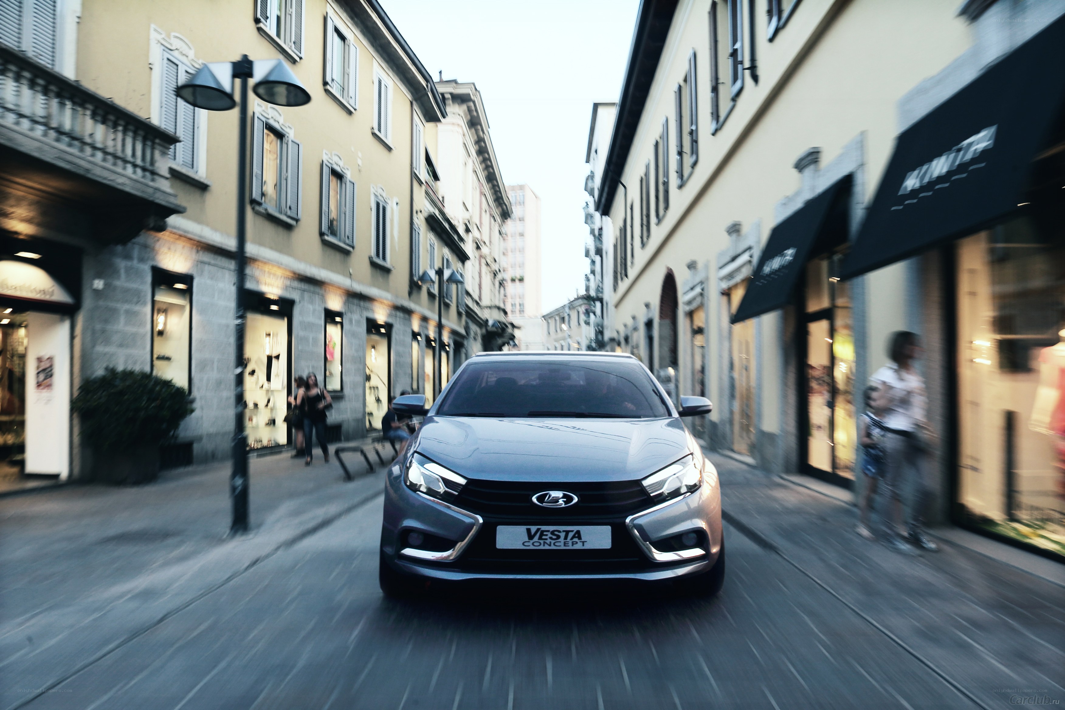 Lada Vesta Concept on city street