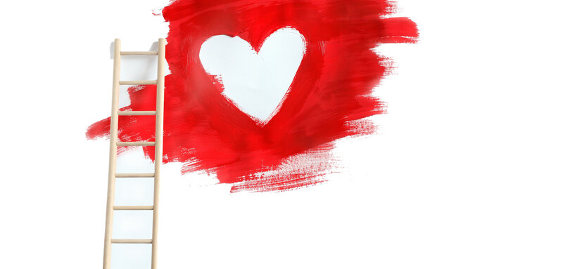 Ladder and Heart Painting