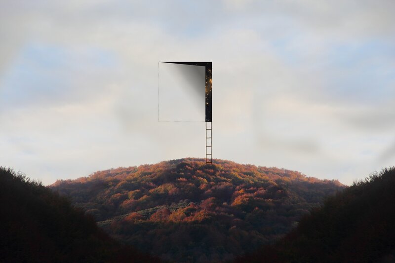 Ladder to Floating Mirror
