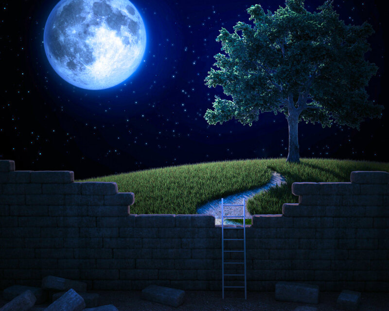 Ladder to Moonlit Hill