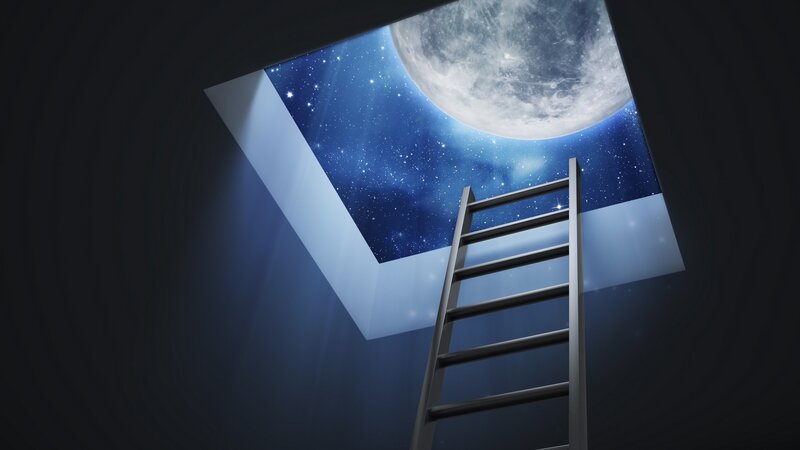 Ladder to the Moon — Blue