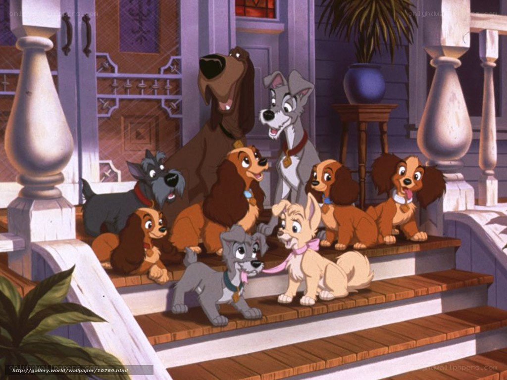 Lady and the Tramp family scene