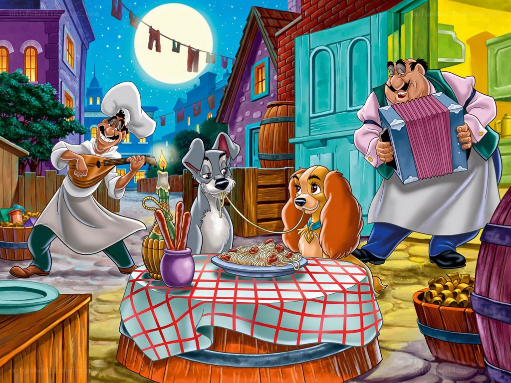 Lady and the Tramp spaghetti dinner