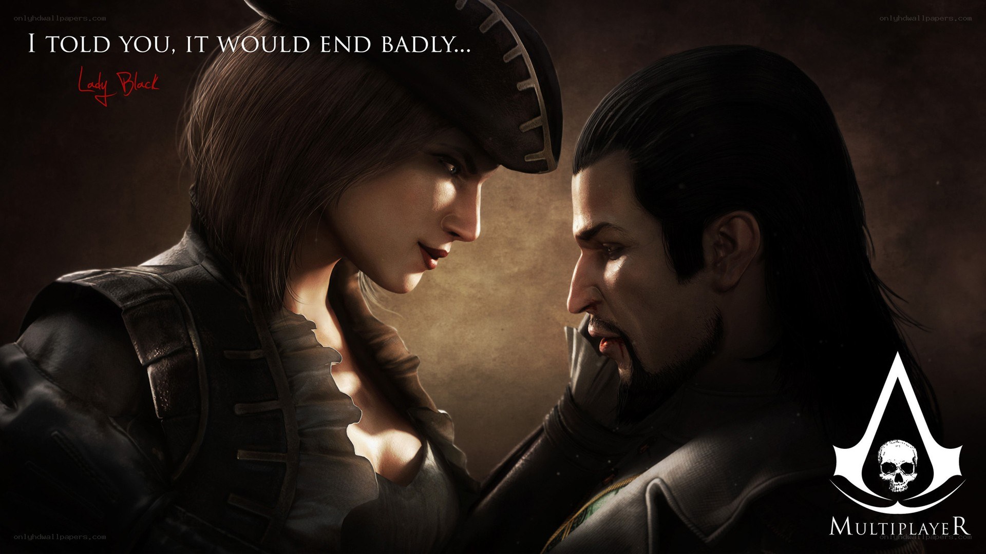 Lady Black and a pirate
