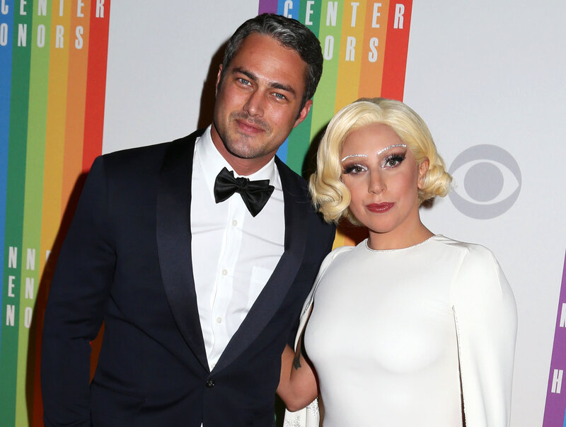 Lady Gaga and Taylor Kinney at event