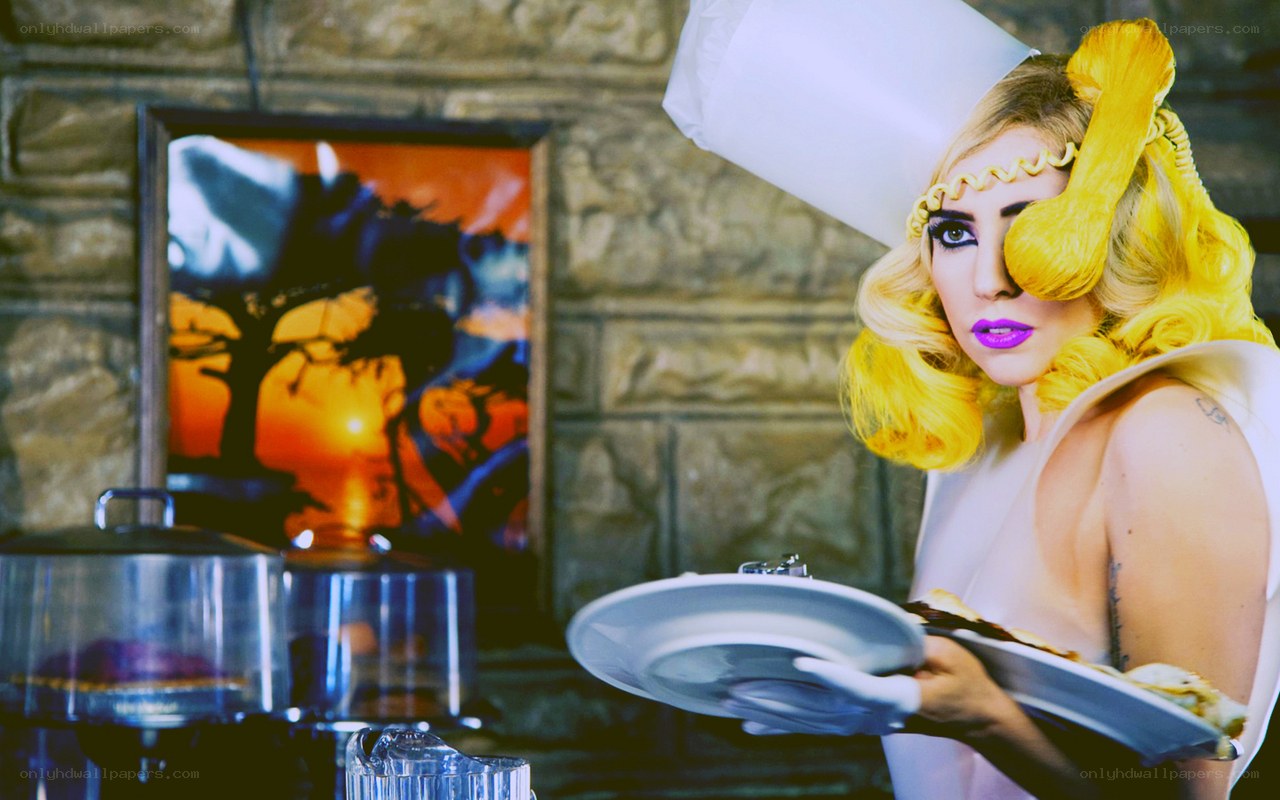 Lady Gaga as a chef