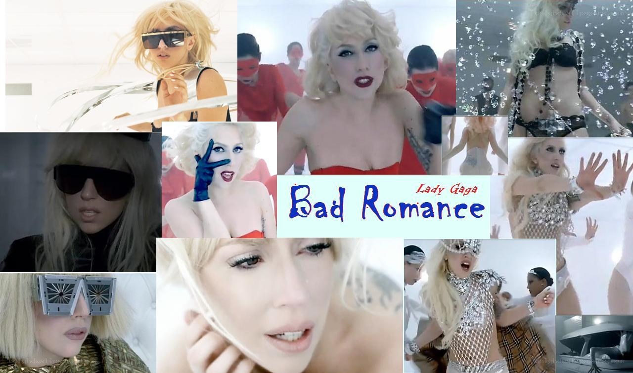 Lady Gaga Bad Romance collage