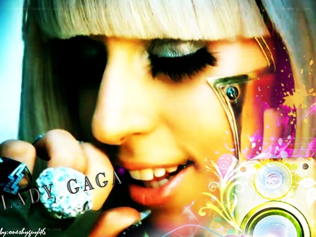 Lady Gaga close-up portrait