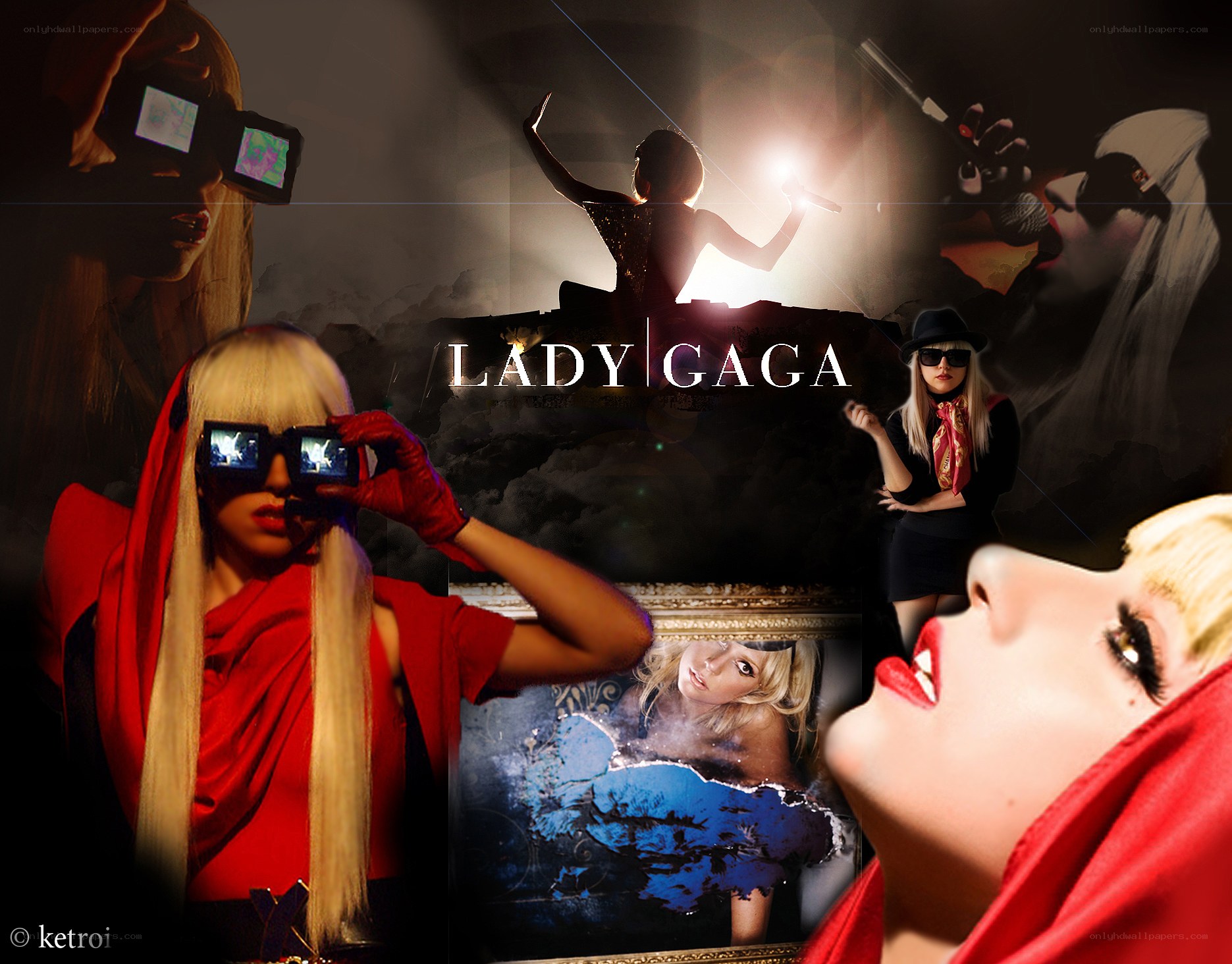 Lady Gaga collage artwork