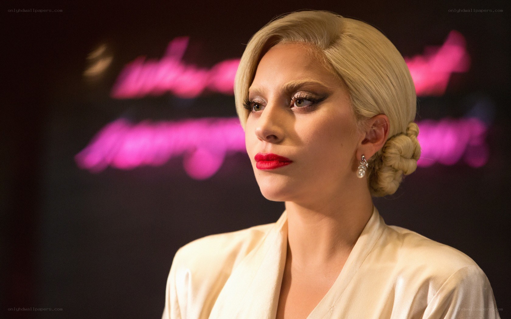 Lady Gaga in a glamorous portrait