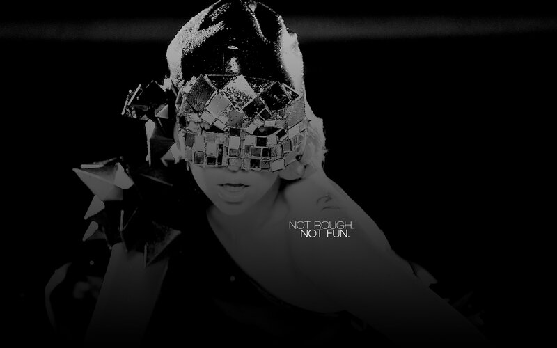 Lady Gaga in a mask