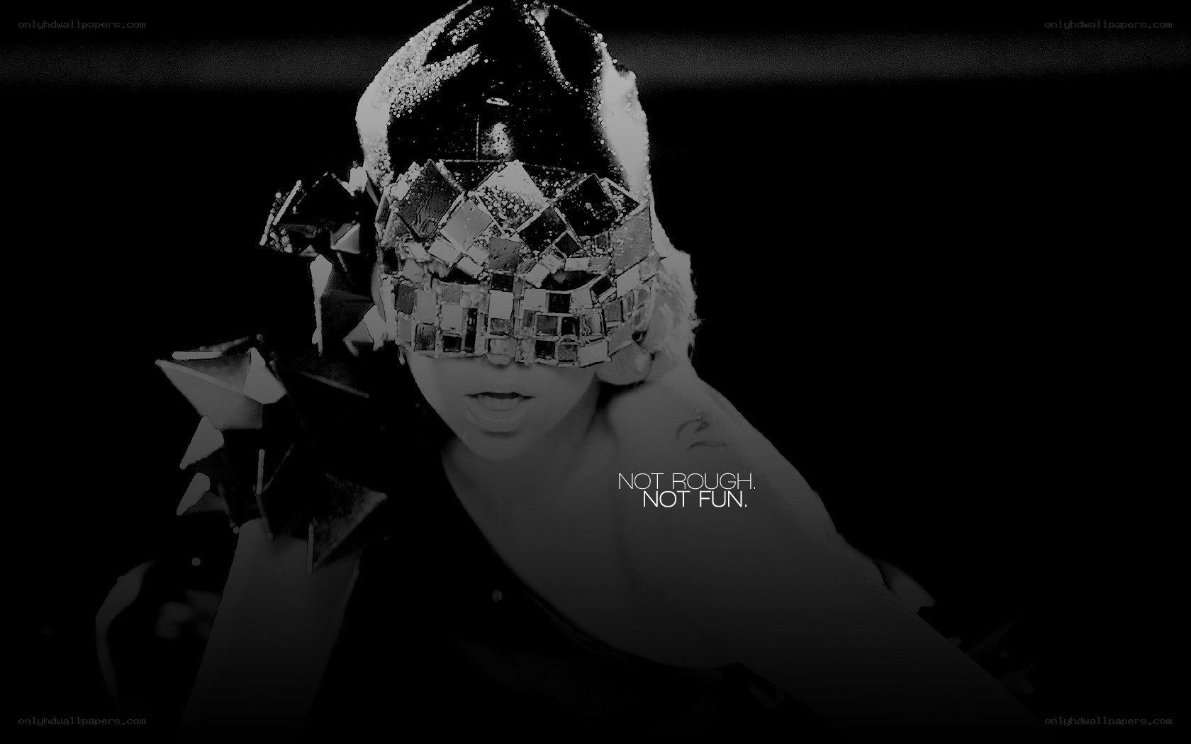 Lady Gaga in a mask