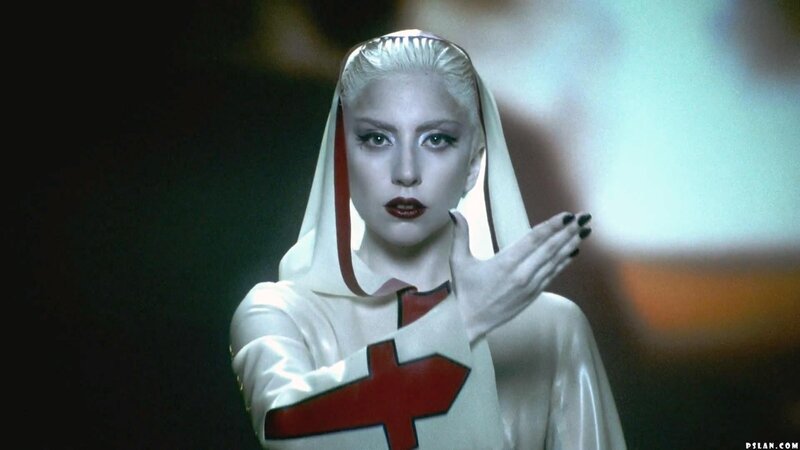Lady Gaga in a nun costume