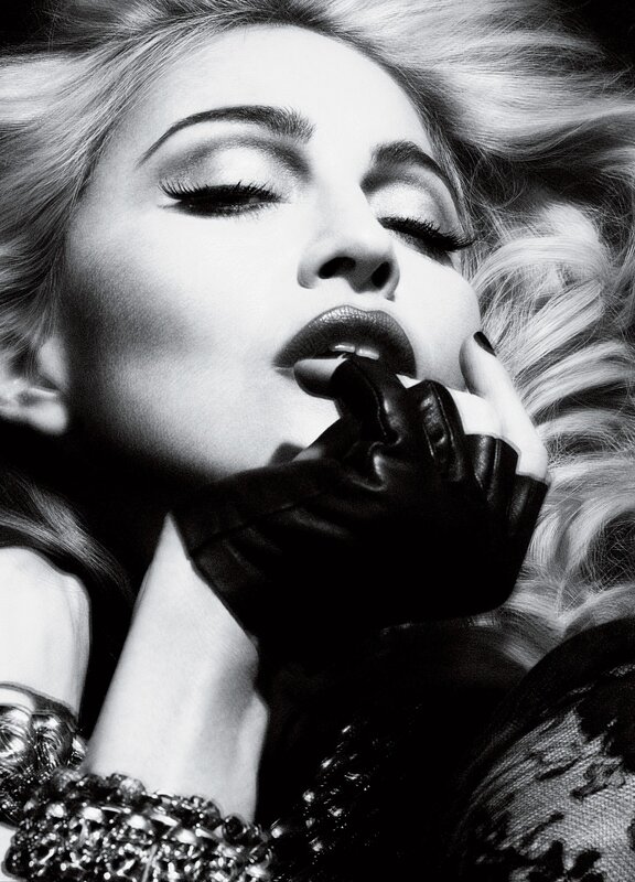 Lady Gaga in black and white