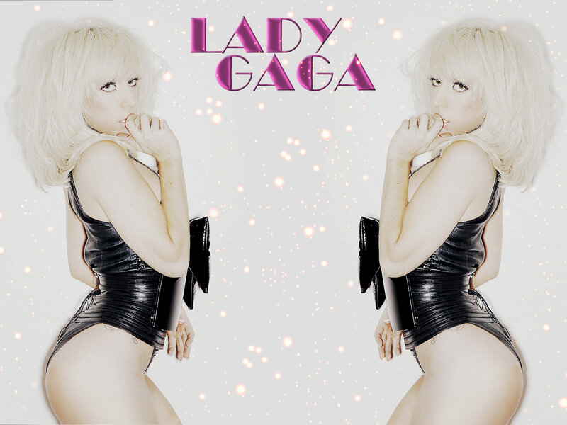 Lady Gaga in black bodysuit