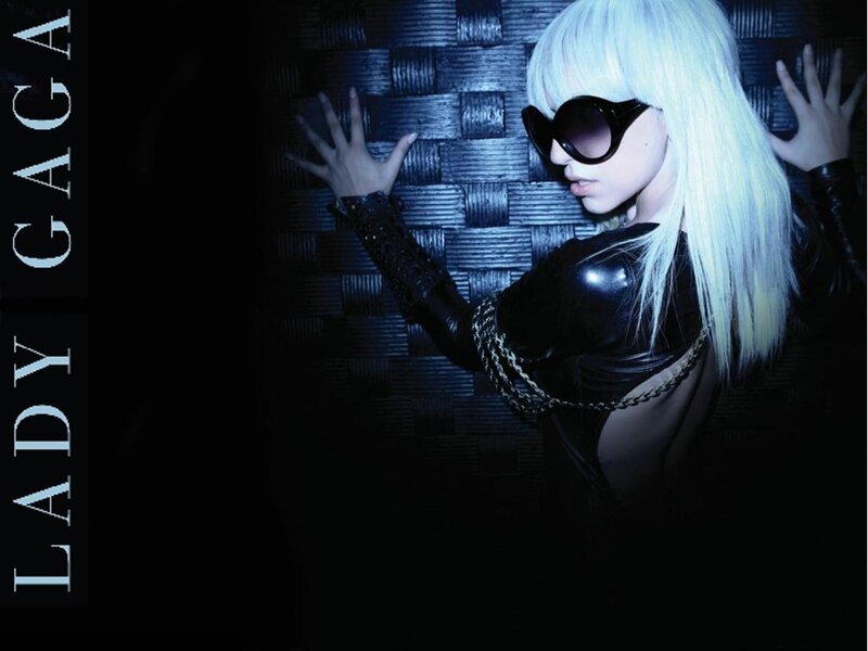 Lady Gaga in black outfit