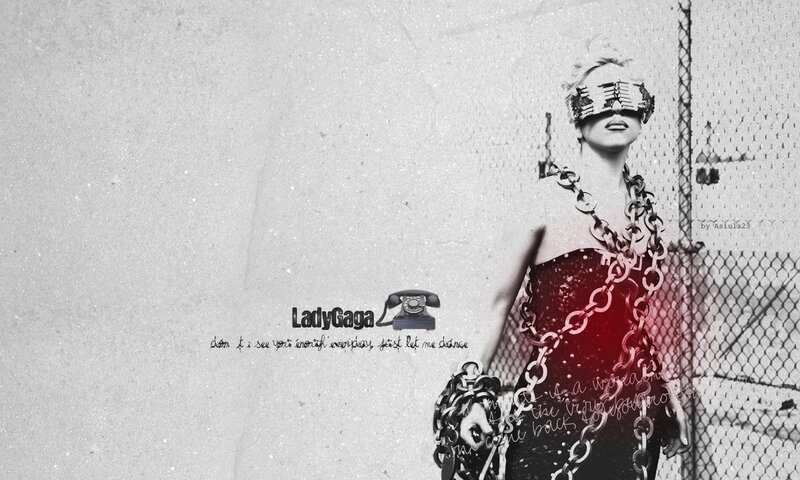 Lady Gaga in chains