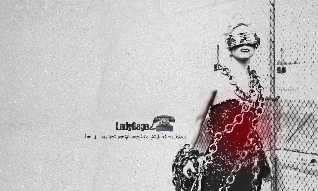 Lady Gaga in chains