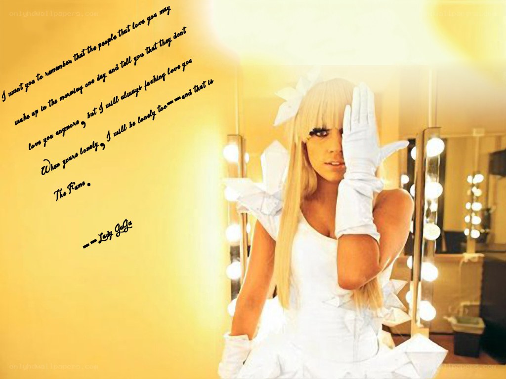 Lady Gaga in white costume