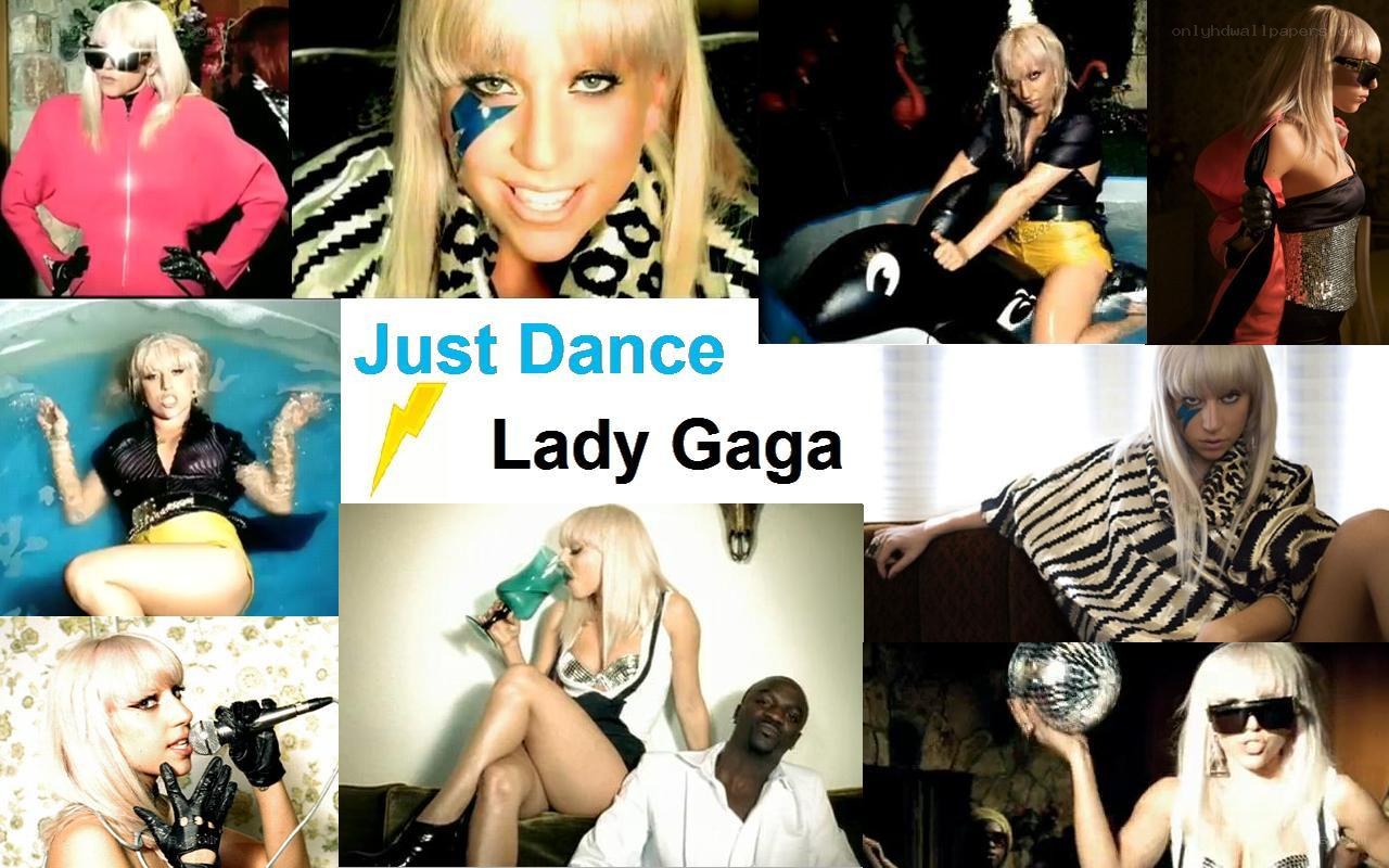Lady Gaga Just Dance collage