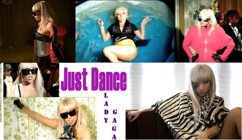 Lady Gaga Just Dance collage