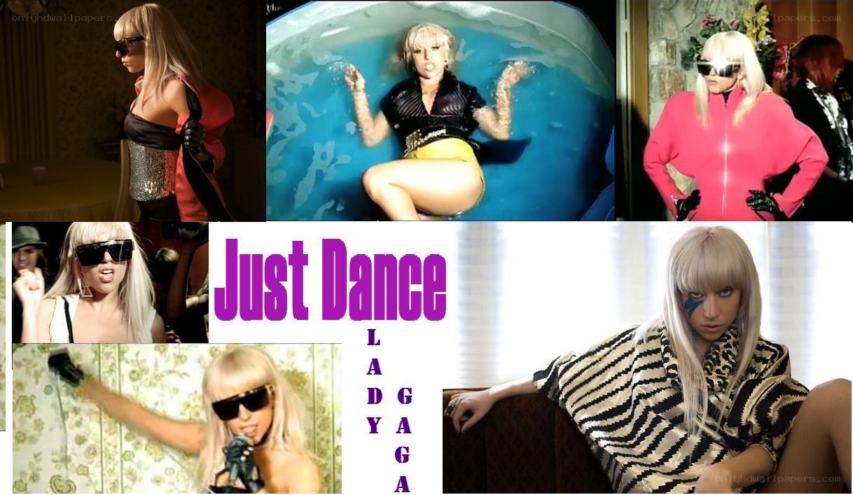 Lady Gaga Just Dance collage