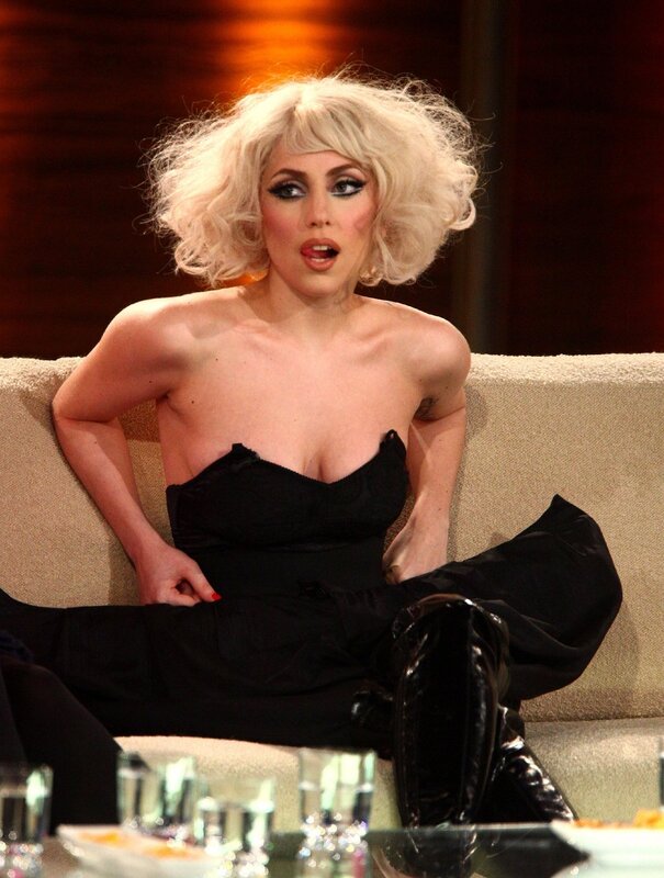 Lady Gaga on a talk show