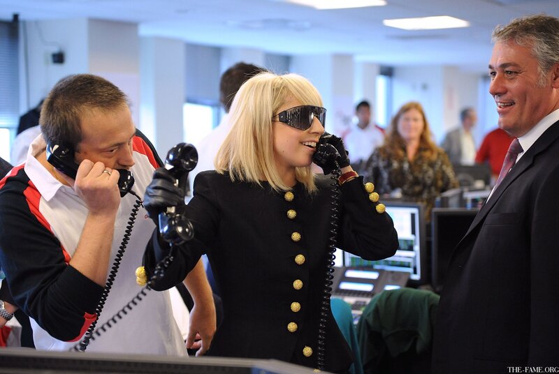Lady Gaga on the phone