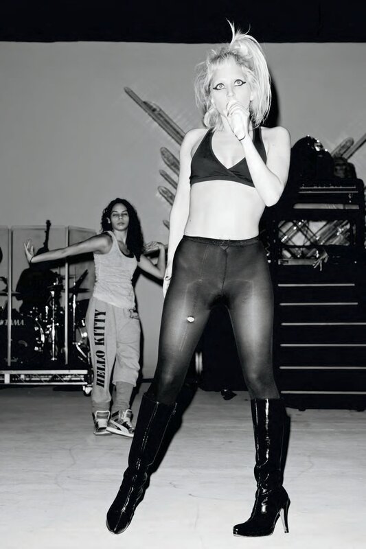 Lady Gaga performing on stage