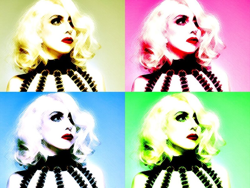 Lady Gaga pop art portrait
