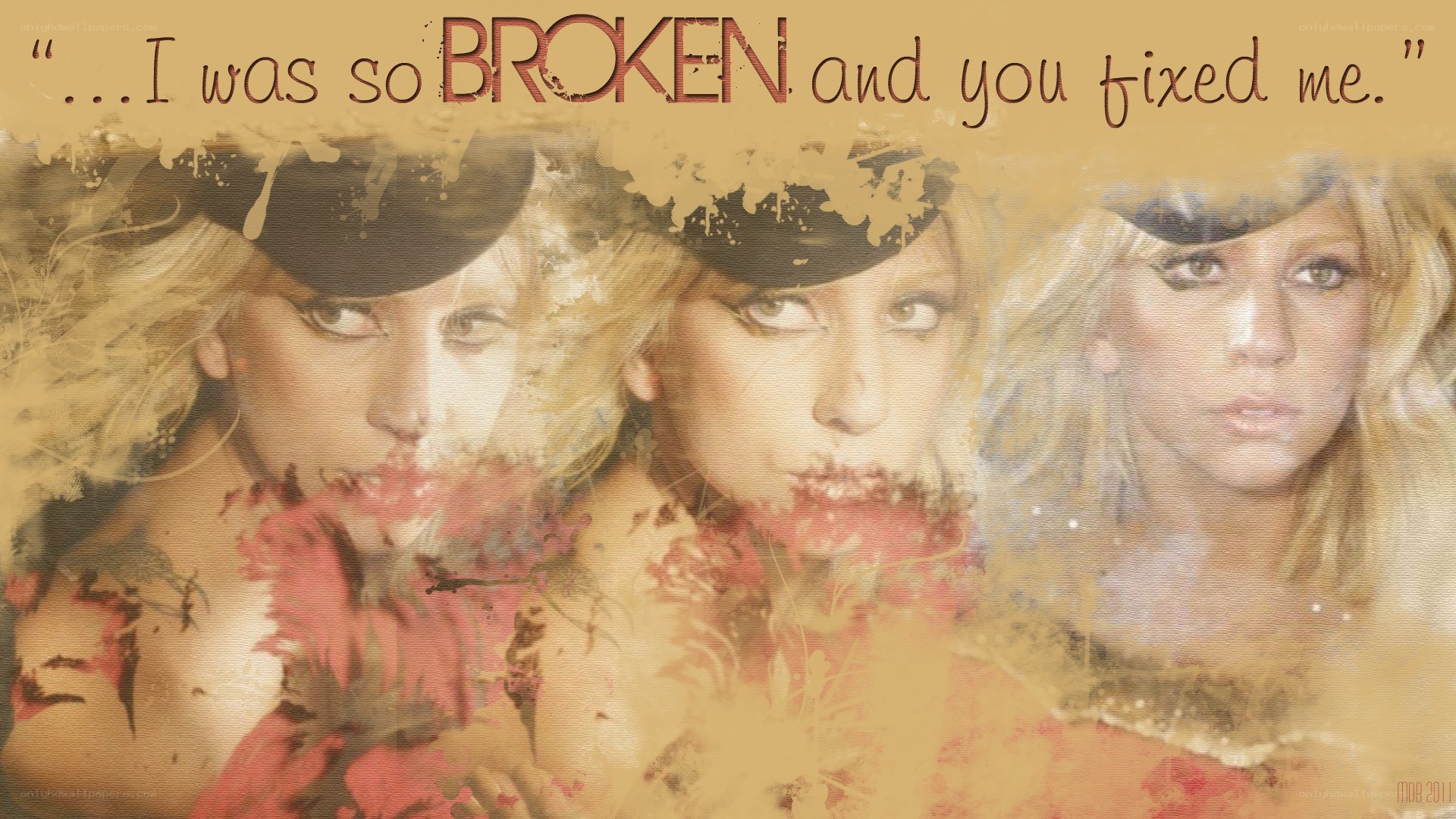 Lady Gaga portrait collage