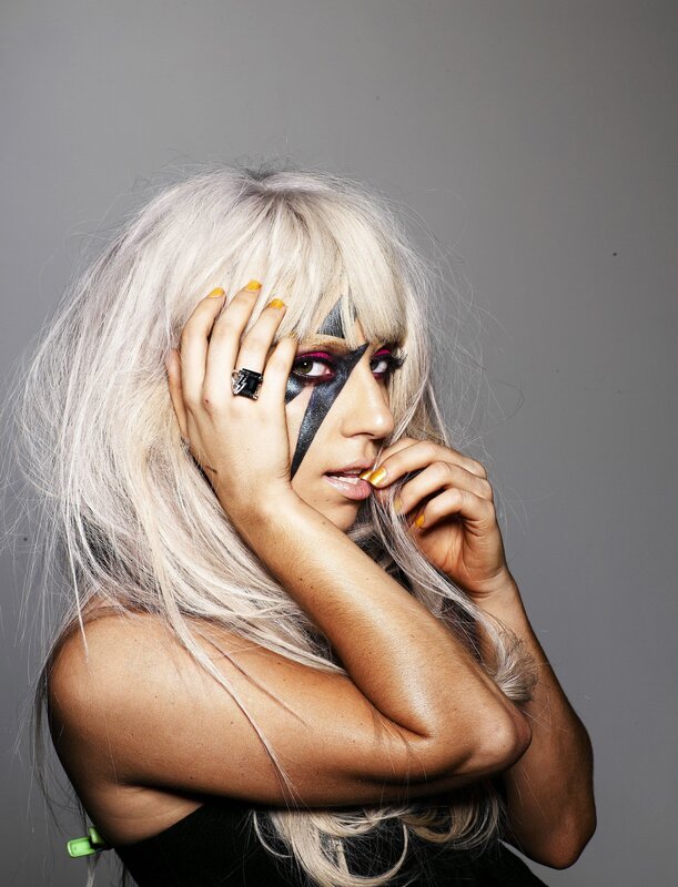 Lady Gaga with bold makeup