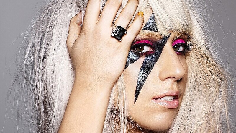 Lady Gaga with bold makeup