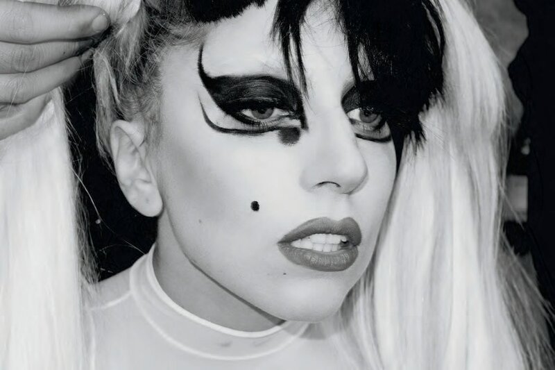 Lady Gaga with dramatic makeup