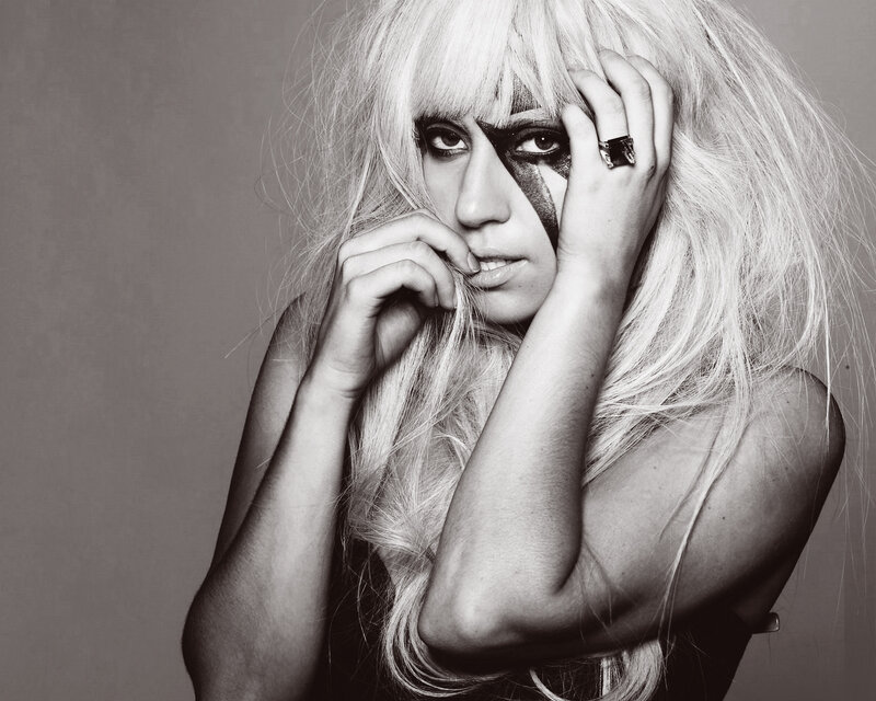Lady Gaga with dramatic makeup