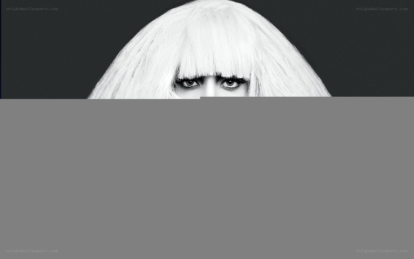 Lady Gaga with white wig
