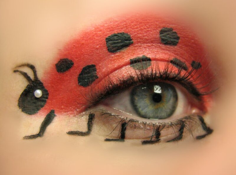 Ladybug Eye Makeup