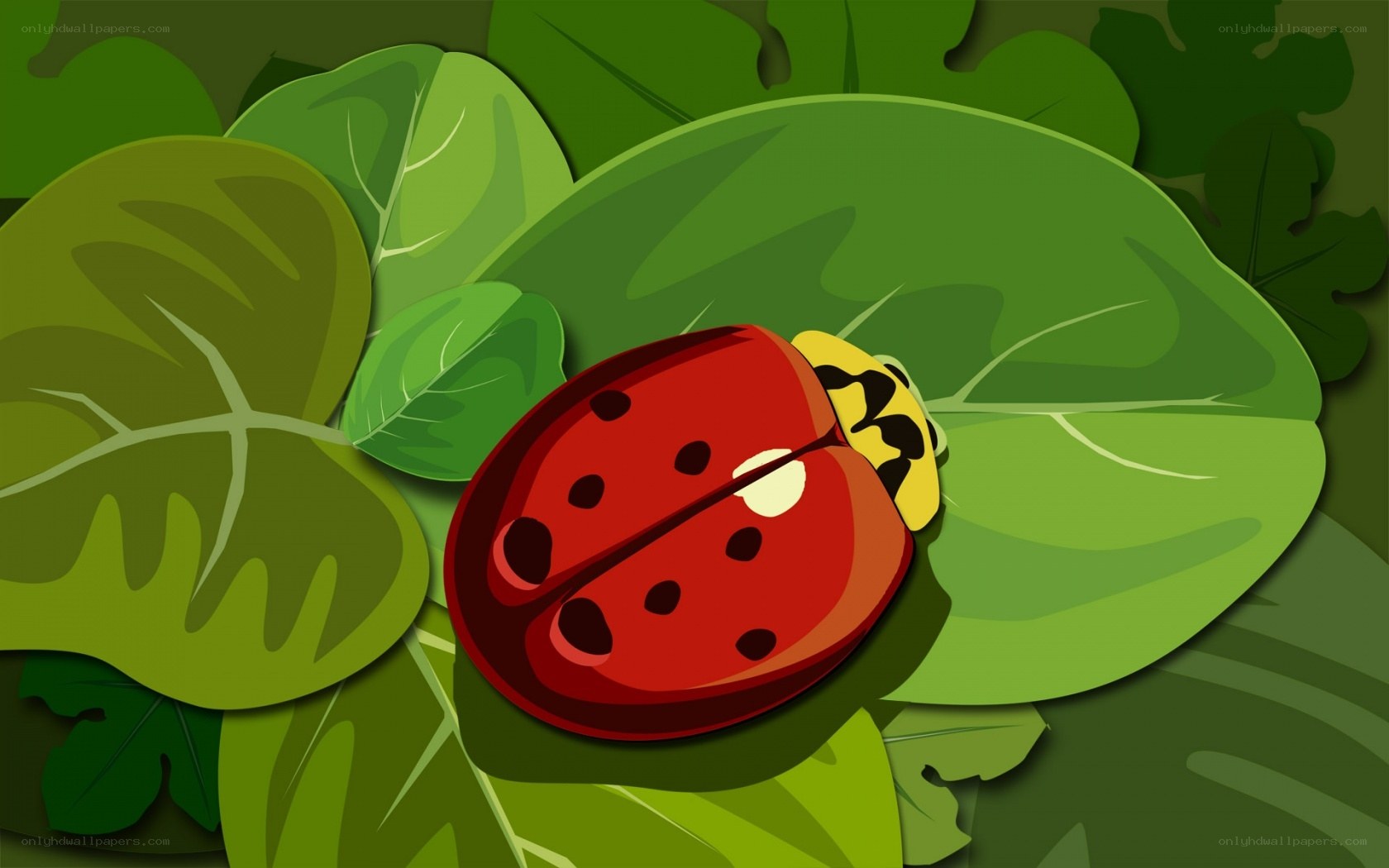 ladybug on green leaf